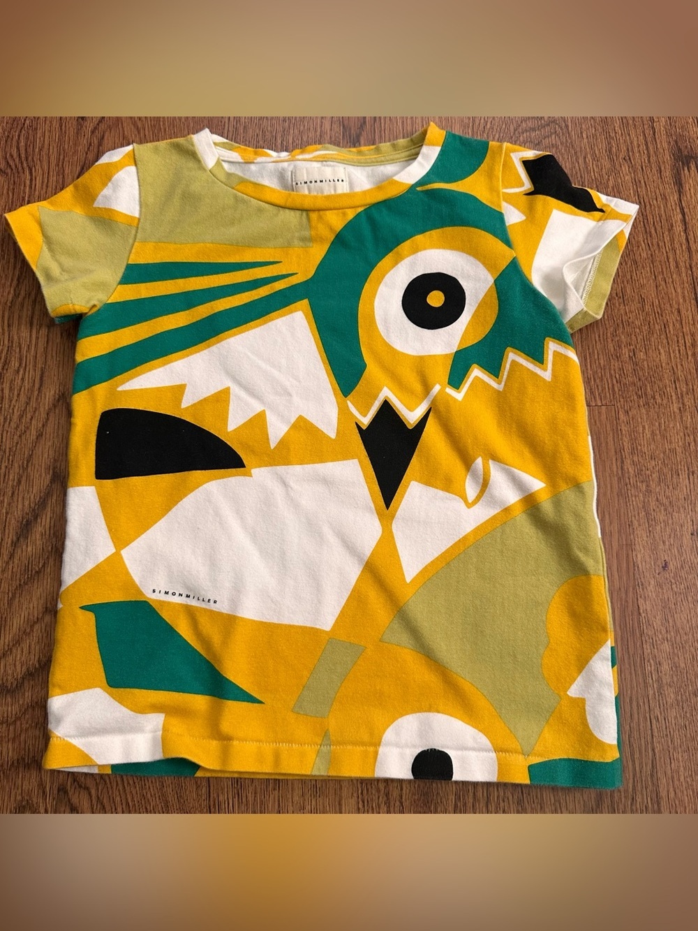 Simon Miller Short Sleeve Graphic Tee multicolor fitted top NO SIZE XS/ SMALL